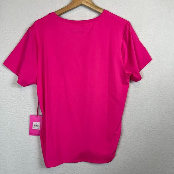 Juicy Couture Sport Womens Hot Pink Ruched T-Shirt XL Polyester/Spandex Lightwei - Picture 7 of 11
